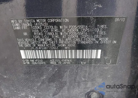 2011 Scion Xb z USA, uszkodzony, nr VIN JTLZE4FE6B1132863